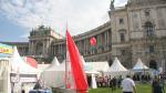OeSV-Pagode vor der Hofburg